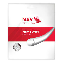 Tenisové Struny MSV MSV SWIFT Tennissaite 12m weiß